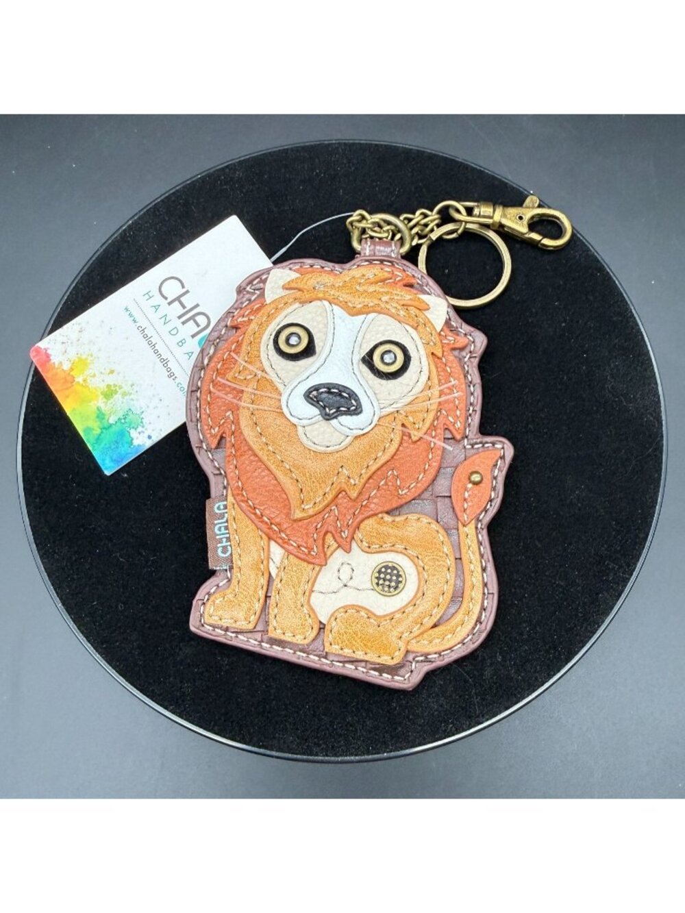 Chala Lion Key Fob Coin Purse Keychain NWT